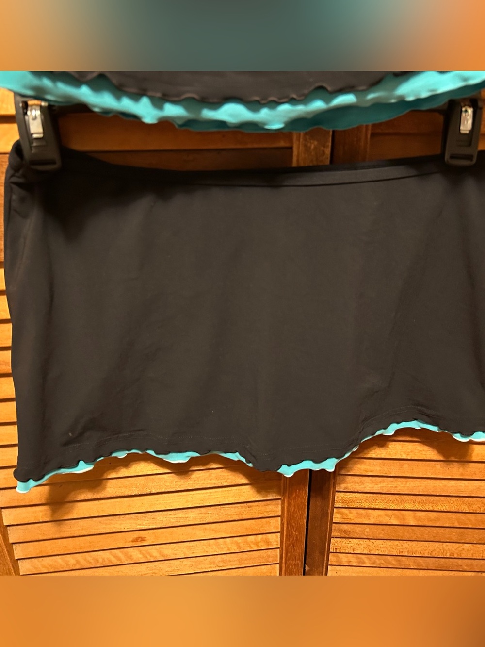 Profile by Gottex Bachata Black & Turquoise Tankini Halter Top 2pc Swimsuit - Picture 14 of 16